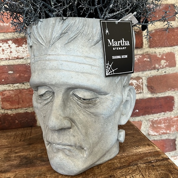 Martha Stewart Frankenstein head decoration new with tags perfect for Halloween - Picture 6 of 9